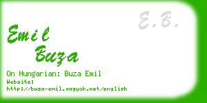 emil buza business card